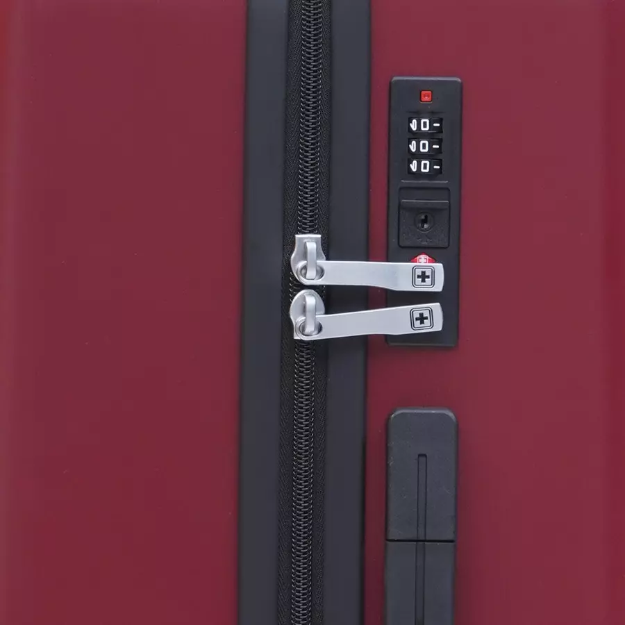 SWISS MILITARY Arctic Elite 68 L Wine Polycarbonate Spinner Suitcase, ARCTIC_HTL143_WNE_65CM