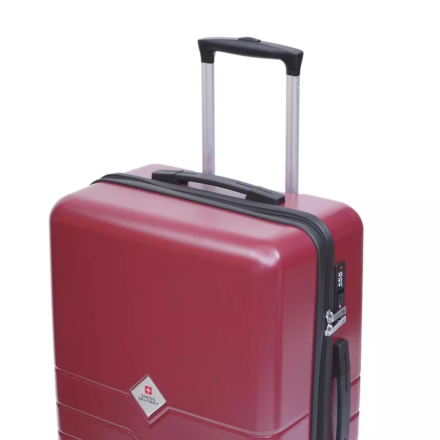 SWISS MILITARY Arctic Elite 68 L Wine Polycarbonate Spinner Suitcase, ARCTIC_HTL143_WNE_65CM