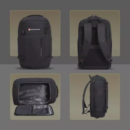 swiss-military-29-l-aster-laptop-backpack-black-gold-collection-with-trolley-strap-and-front-zip-pocket-for-156-inch-laptops-black