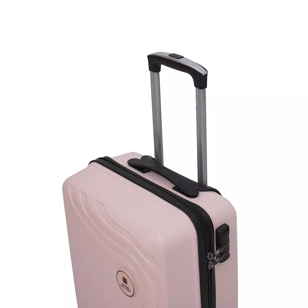 swiss-military-44-l-miles-pro-hard-trolley-luggage-bag-polypropylene-body-with-anti-theft-3-dial-lock-360-spinner-wheels-size-55-cm-peach