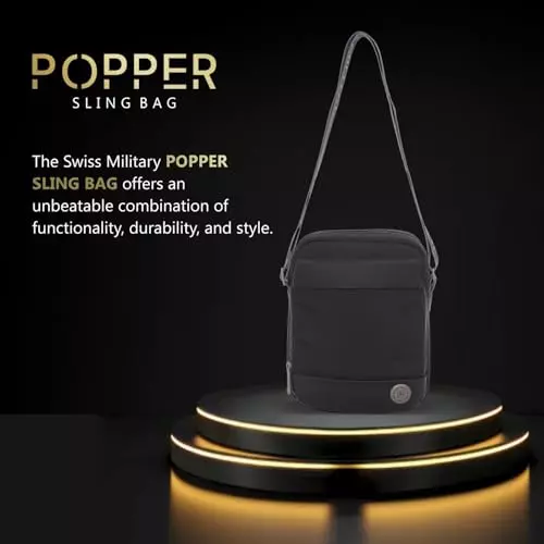 swiss-military-5-l-popper-cross-body-sling-bag-black-gold-collection-1680d-polyester-with-pu-trim-and-leatherette-front-body-black