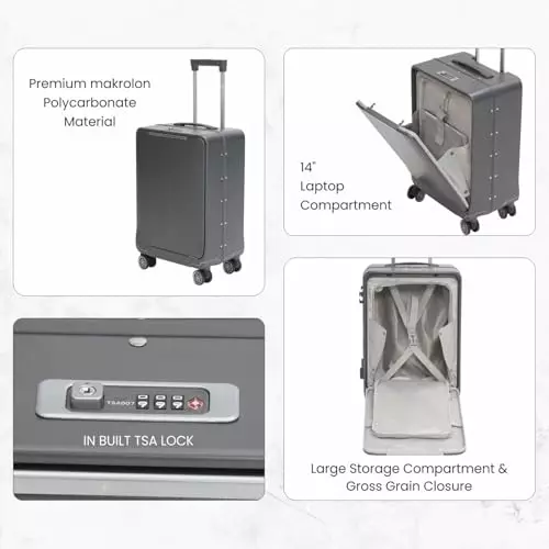 swiss-military-43-l-thames-anti-theft-zipperless-trolley-bag-black-gold-collection-water-resistant-makrolon-polycarbonate-body-with-free-cover-grey