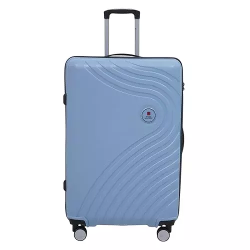 SWISS MILITARY 97 L Miles Pro Hard Trolley Luggage Bag Polypropylene Body with Anti Theft, 3 Dial Lock, 360° Spinner Wheels, Size 75 cm, Grey