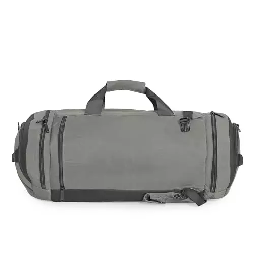 swiss-military-43-l-nelson-convertible-backpack-cum-duffle-bag-with-shoe-compartment-quick-access-pocket-polyester-body-for-travel-gym-grey