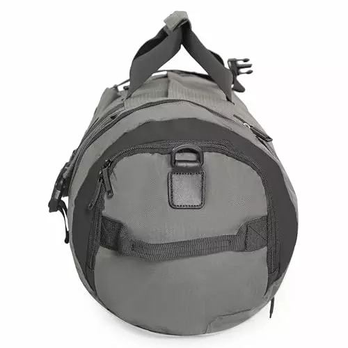 swiss-military-43-l-nelson-convertible-backpack-cum-duffle-bag-with-shoe-compartment-quick-access-pocket-polyester-body-for-travel-gym-grey