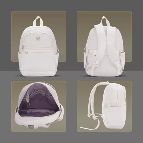 swiss-military-15-l-oasis-laptop-backpack-black-gold-collection-polyester-and-pu-trim-body-with-organizer-pockets-elastic-bottle-holder-card-pocket-white