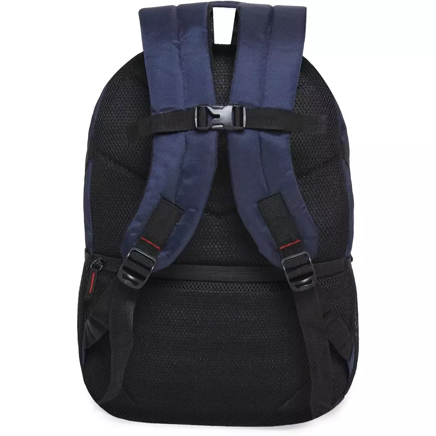 SWISS MILITARY Zeta 25 L Blue Polyester Laptop Bagpack with Raincover, ZETA_LBP1006_BLU_27LTR