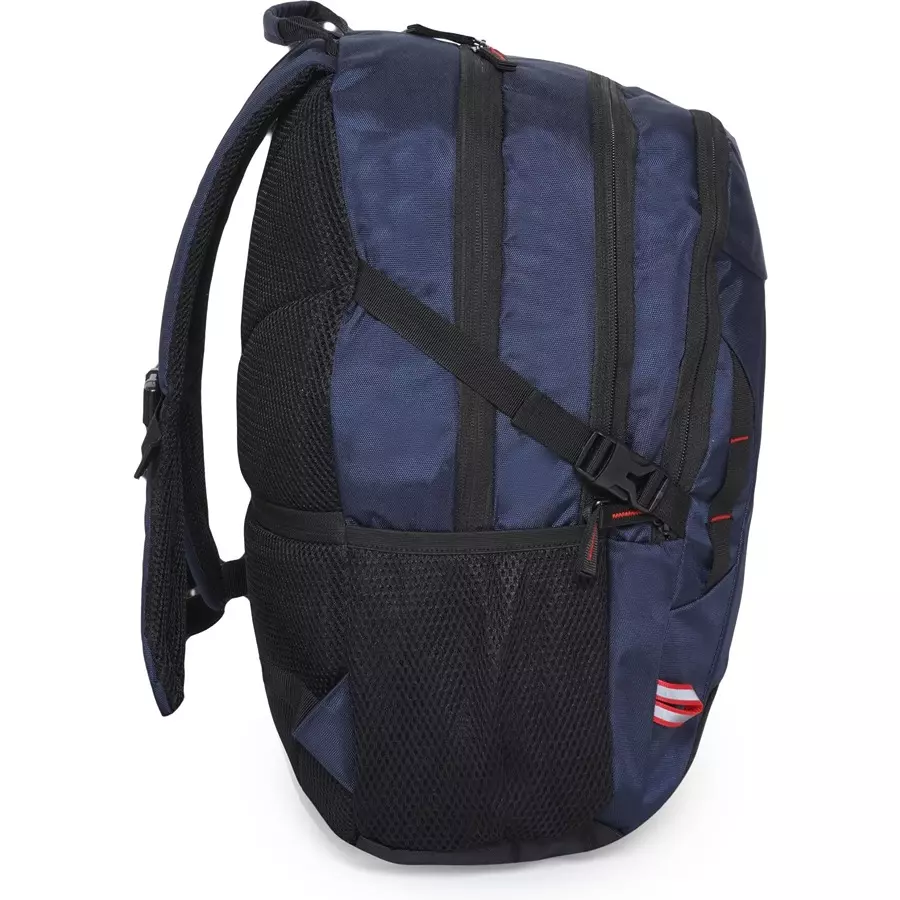 SWISS MILITARY Zeta 25 L Blue Polyester Laptop Bagpack with Raincover, ZETA_LBP1006_BLU_27LTR