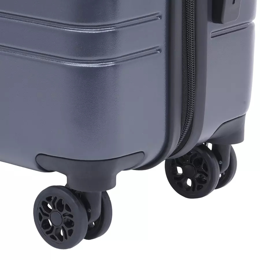 SWISS MILITARY Arctic Elite 44 L Grey Polycarbonate Spinner Suitcase, ARCTIC_HTL142_GRY_55CM