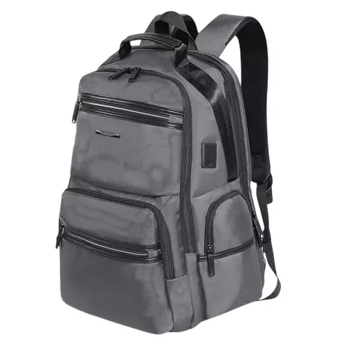 SWISS MILITARY 29 L Argon Laptop Backpack with USB Port and Anti-Theft Pocket, Trolley Strap for 15.6 inch Laptops, Grey