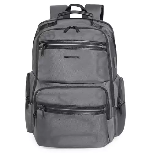 swiss-military-29-l-argon-laptop-backpack-with-usb-port-and-anti-theft-pocket-trolley-strap-for-156-inch-laptops-grey