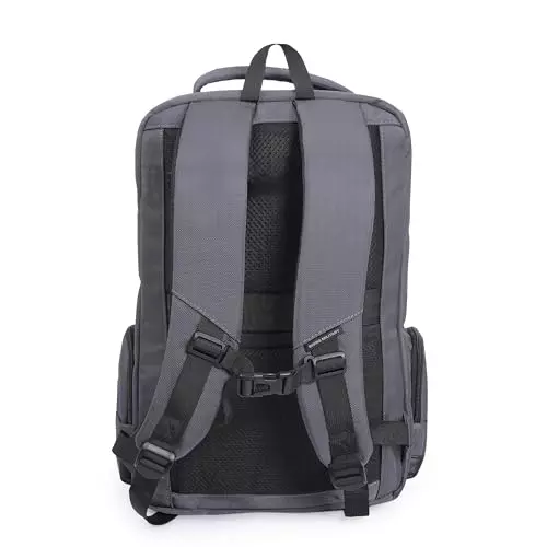 swiss-military-29-l-blaze-laptop-backpack-black-gold-collection-with-usb-charging-port-chest-strap-for-156-inch-laptops-grey