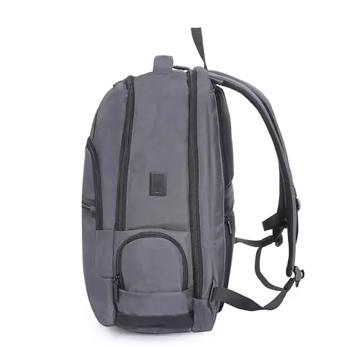 swiss-military-29-l-blaze-laptop-backpack-black-gold-collection-with-usb-charging-port-chest-strap-for-156-inch-laptops-grey