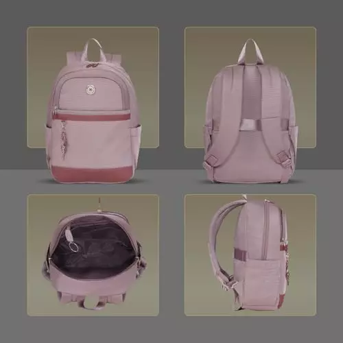 swiss-military-15-l-oasis-laptop-backpack-black-gold-collection-polyester-and-pu-trim-body-with-organizer-pockets-elastic-bottle-holder-card-pocket-purple