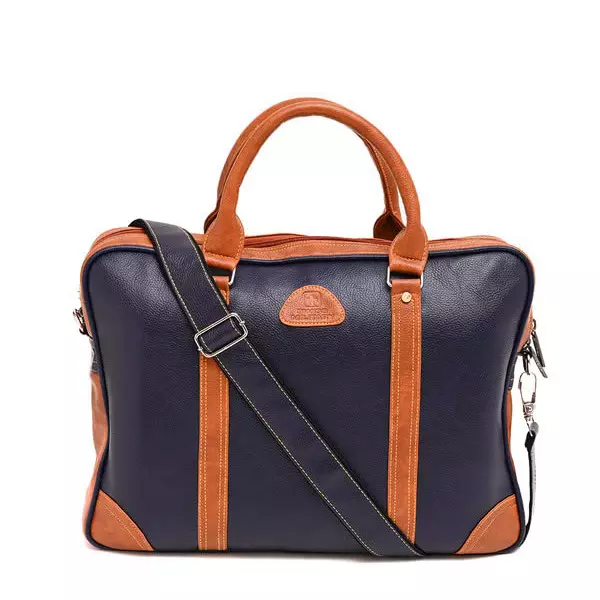 SWISS MILITARY Laptop Messenger Bag Polyurethane Navy Blue, PLB6
