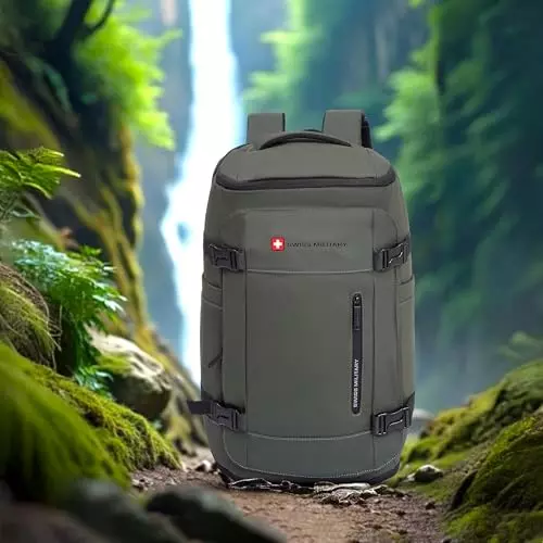 swiss-military-29-l-aster-laptop-backpack-black-gold-collection-with-trolley-strap-and-front-zip-pocket-for-156-inch-laptops-green