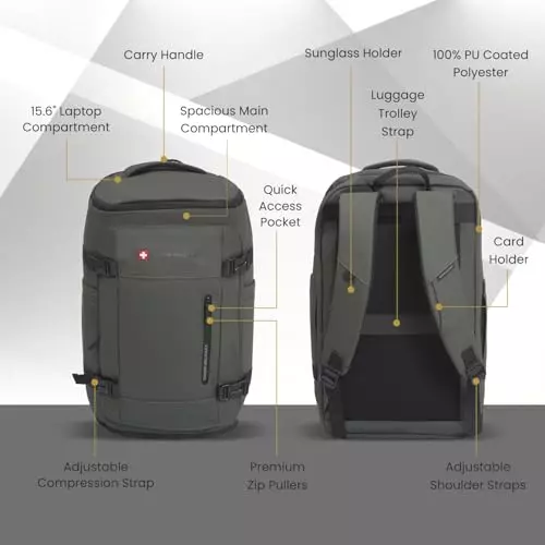swiss-military-29-l-aster-laptop-backpack-black-gold-collection-with-trolley-strap-and-front-zip-pocket-for-156-inch-laptops-green