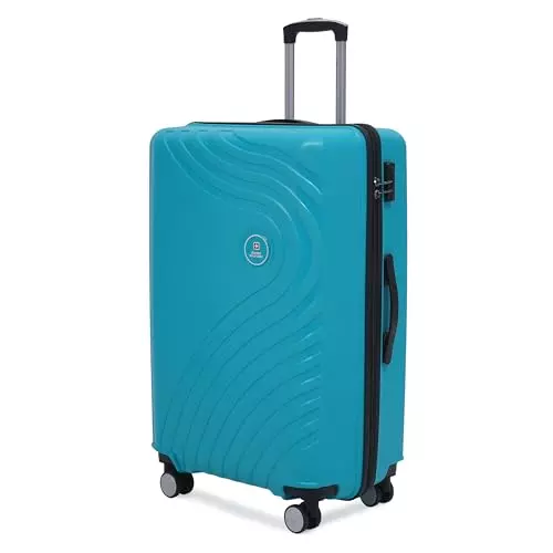 swiss-military-44-l-64-l-97-l-miles-pro-hard-trolley-luggage-bag-polypropylene-body-with-anti-theft-3-dial-lock-360-spinner-wheels-size-55-cm-65-cm-75-cm-teal-set-of-3