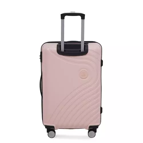 swiss-military-64-l-miles-pro-hard-trolley-luggage-bag-polypropylene-body-with-anti-theft-3-dial-lock-360-spinner-wheels-size-65-cm-peach