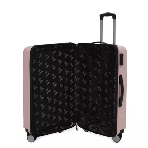 swiss-military-64-l-miles-pro-hard-trolley-luggage-bag-polypropylene-body-with-anti-theft-3-dial-lock-360-spinner-wheels-size-65-cm-peach