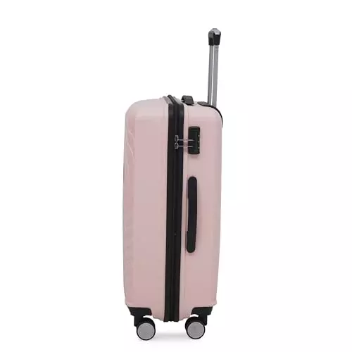 swiss-military-64-l-miles-pro-hard-trolley-luggage-bag-polypropylene-body-with-anti-theft-3-dial-lock-360-spinner-wheels-size-65-cm-peach