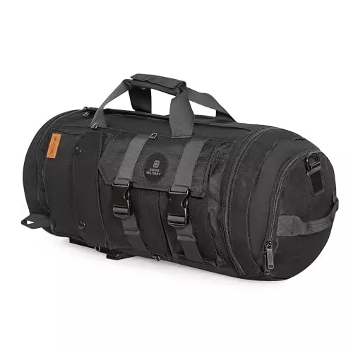 swiss-military-43-l-nelson-convertible-backpack-cum-duffle-bag-with-shoe-compartment-quick-access-pocket-polyester-body-for-travel-gym-black