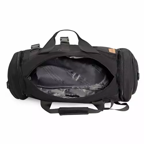 swiss-military-43-l-nelson-convertible-backpack-cum-duffle-bag-with-shoe-compartment-quick-access-pocket-polyester-body-for-travel-gym-black