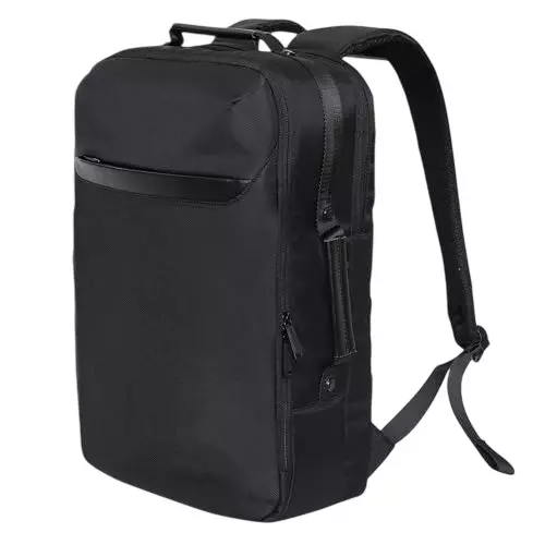 SWISS MILITARY 23 L Quartic Laptop Backpack Polyester Body with Quick Access Pockets, Adjustable Shoulder Straps & Type-C Charging Port, Black