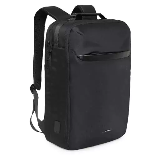 swiss-military-23-l-quartic-laptop-backpack-polyester-body-with-quick-access-pockets-adjustable-shoulder-straps-type-c-charging-port-black