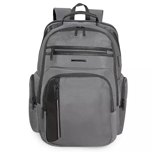 swiss-military-29-l-sage-laptop-backpack-water-resistant-polyester-body-with-usb-port-and-anti-theft-pocket-trolley-strap-grey