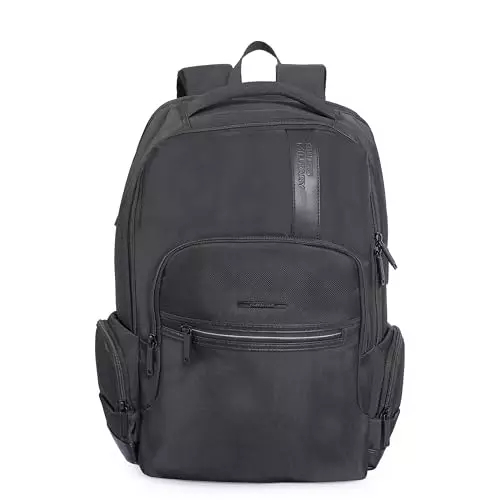 swiss-military-29-l-blaze-laptop-backpack-black-gold-collection-with-usb-charging-port-chest-strap-for-156-inch-laptops-black