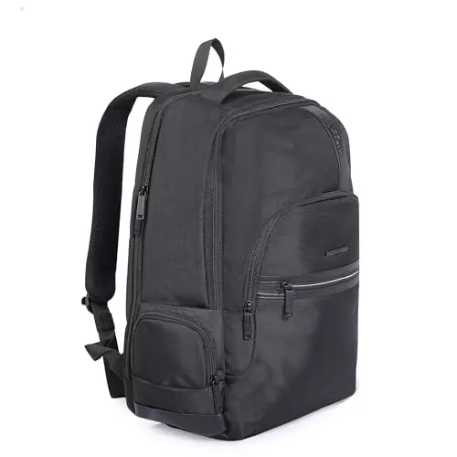 swiss-military-29-l-blaze-laptop-backpack-black-gold-collection-with-usb-charging-port-chest-strap-for-156-inch-laptops-black