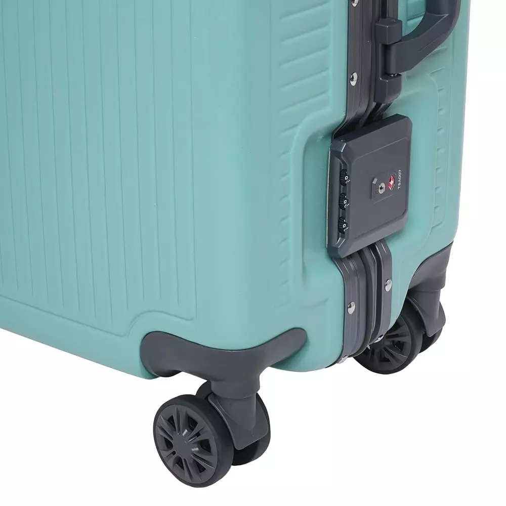 swiss-military-44-l-kinetic-hard-trolley-bag-black-gold-collection-polycarbonate-body-with-aluminium-frame-tsa-lock-small-size-20-inch-green