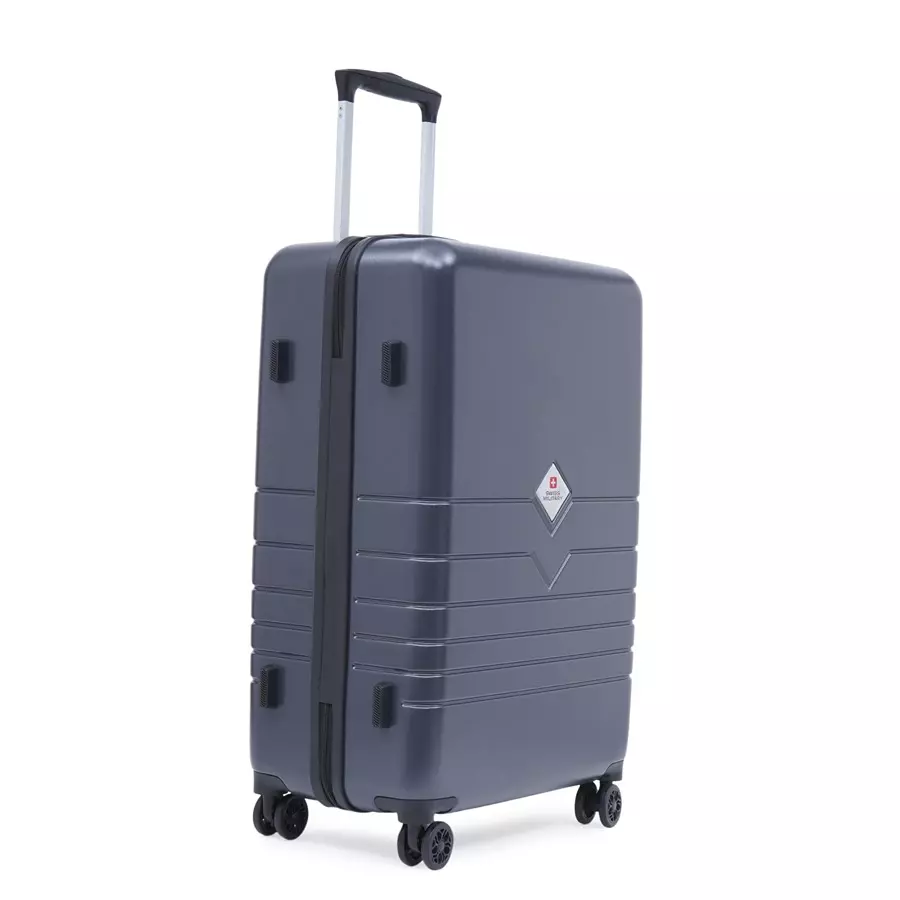 SWISS MILITARY Arctic Elite 68 L Grey Polycarbonate Spinner Suitcase, ARCTIC_HTL143_GRY_65CM