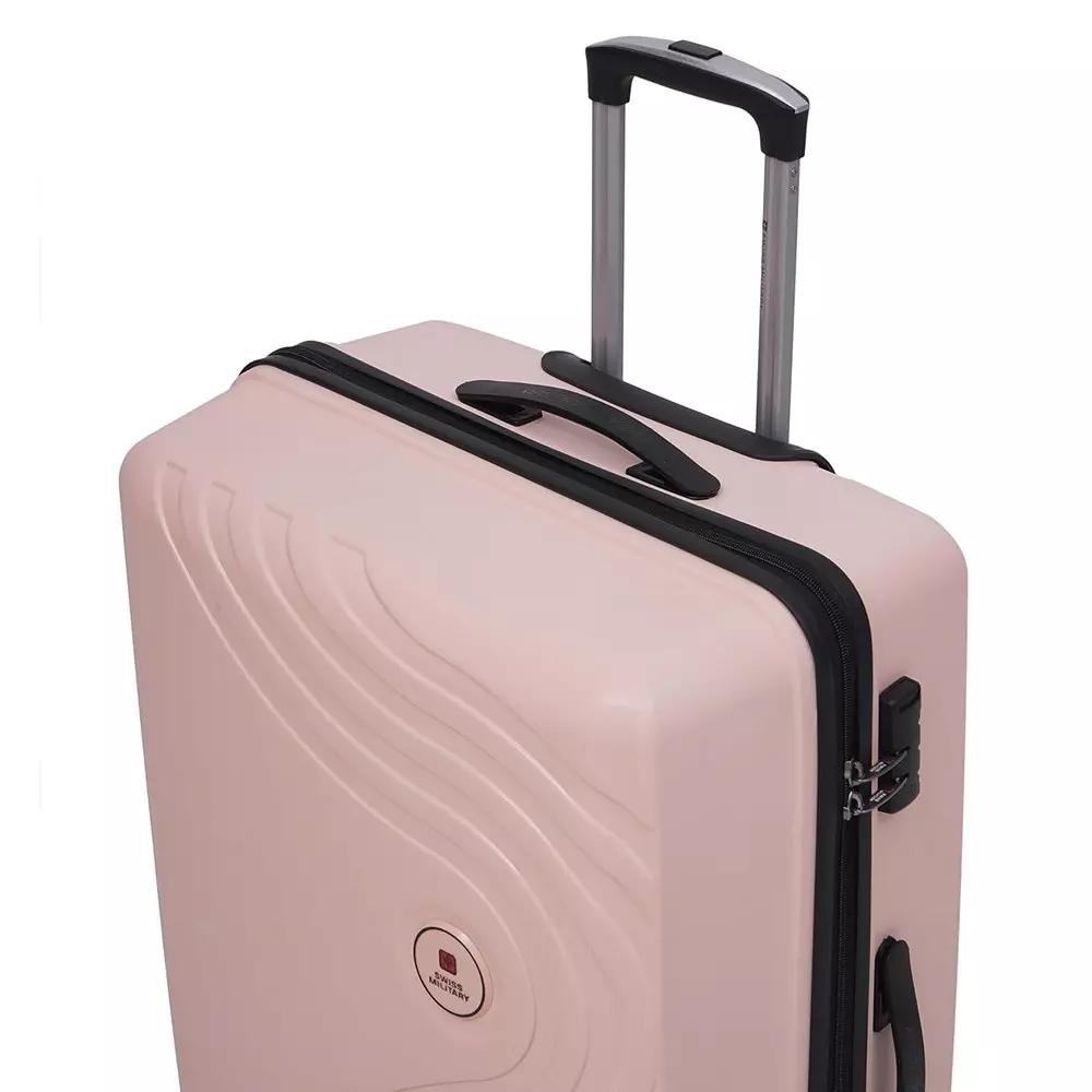 swiss-military-97-l-miles-pro-hard-trolley-luggage-bag-polypropylene-body-with-anti-theft-3-dial-lock-360-spinner-wheels-size-75-cm-peach