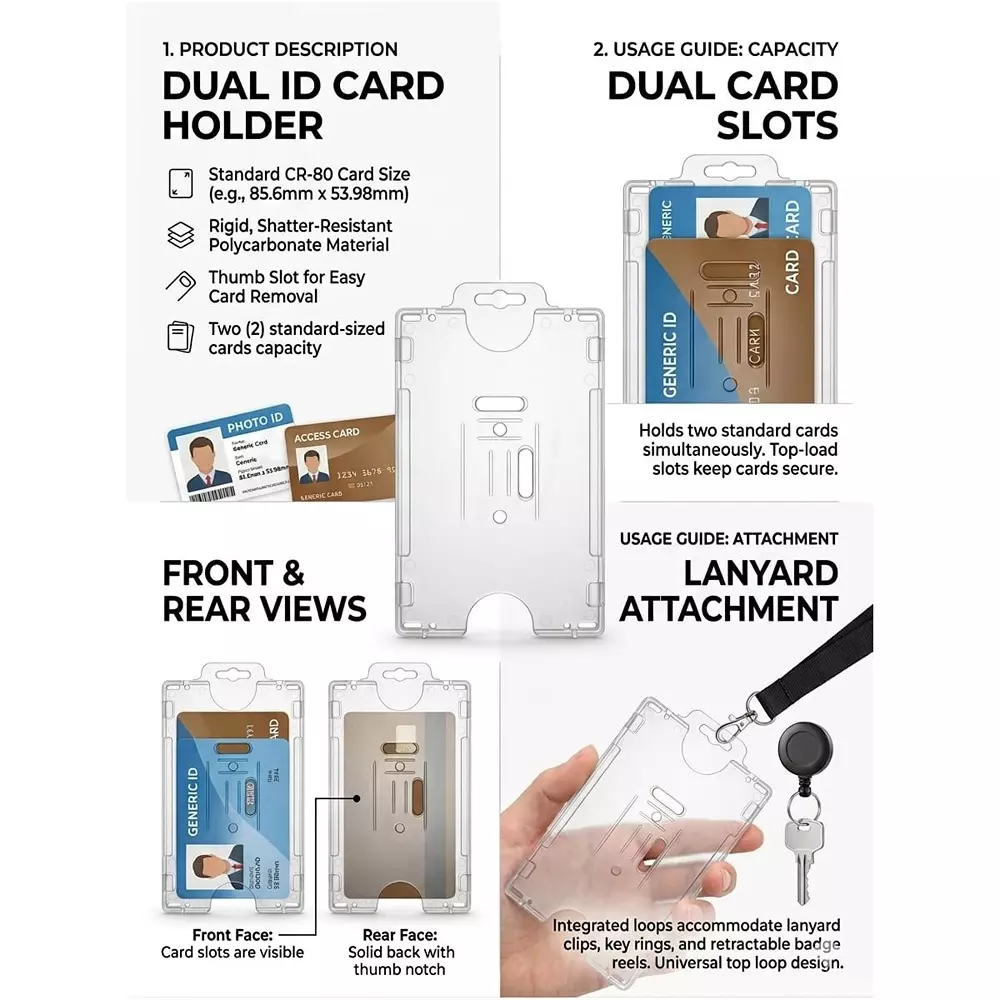 generic-rigid-dual-id-card-holder-with-thumb-slot-polycarbonate-plastic-body-and-top-load-open-slot-closure-pack-of-500