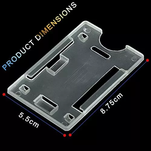 FEDUS I.D. Card Retractable Holder Badge with Yo Yo Clip Combo Blue