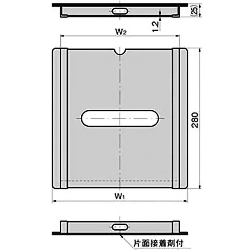 TAKIGEN Card Holder Vinyl Chloride 355x328 mm (W1xW2) 212 g, C-26-Vertical (D) 3