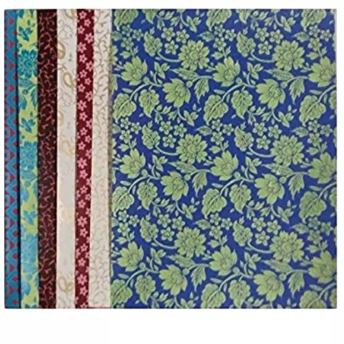 Worldone Handmade Paper Printed Sheet A/3, WPP1349, (Pack of 10 Sheets)