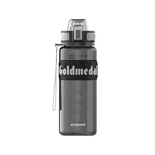 Goldmedal Hydrate Bottle Black With Grey 800 ml, GOL0431
