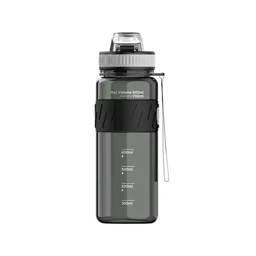Goldmedal Hydrate Bottle Black With Grey 800 ml, GOL0431