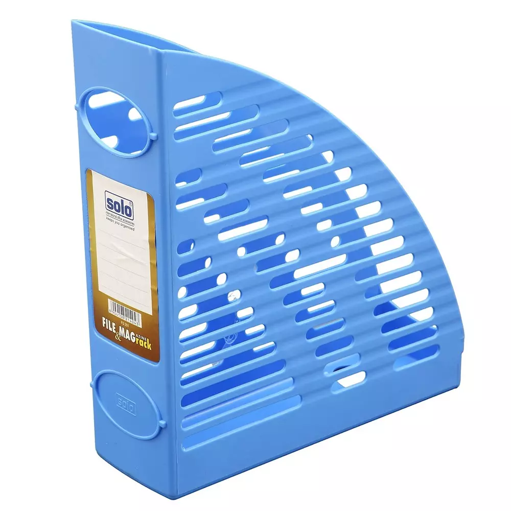 Solo File and Magazine Rack XL Size Blue, FS-201