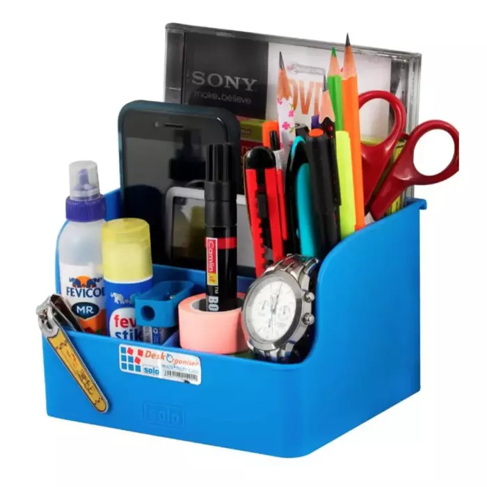 Solo Desk Organizer With 5 Compartments Blue, DL102