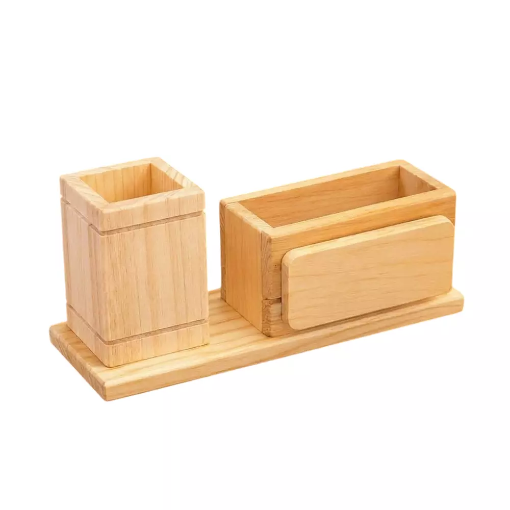 RDP Wooden Desk Organizer For Hold Pens, Pencils, Office Supplies, S118