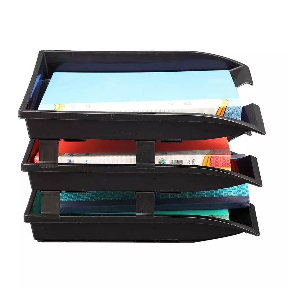 solo-paper-file-tray-with-3-extra-large-compartment-black-color