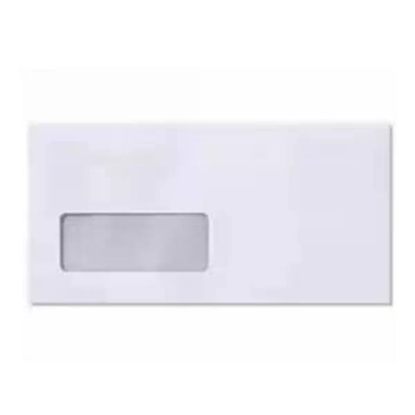 GENERIC Window Paper Envelopes White 10x4.5 Inch (25.4x11.4 cm) Size Rectangular for Courier & Postal Use, (Pack of 1000 Pcs)