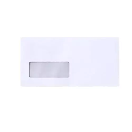 Sheesh Mahal White Window Envelop Size 9x4 inch (Pack of 250 Pcs)