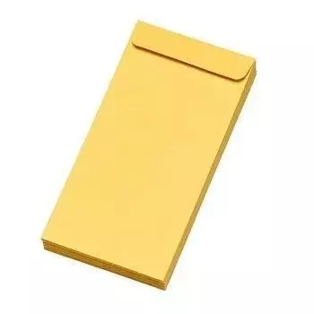 GENERIC Laminated Envelop Size 9x4 inch Yellow (Pack of 100 Pcs)