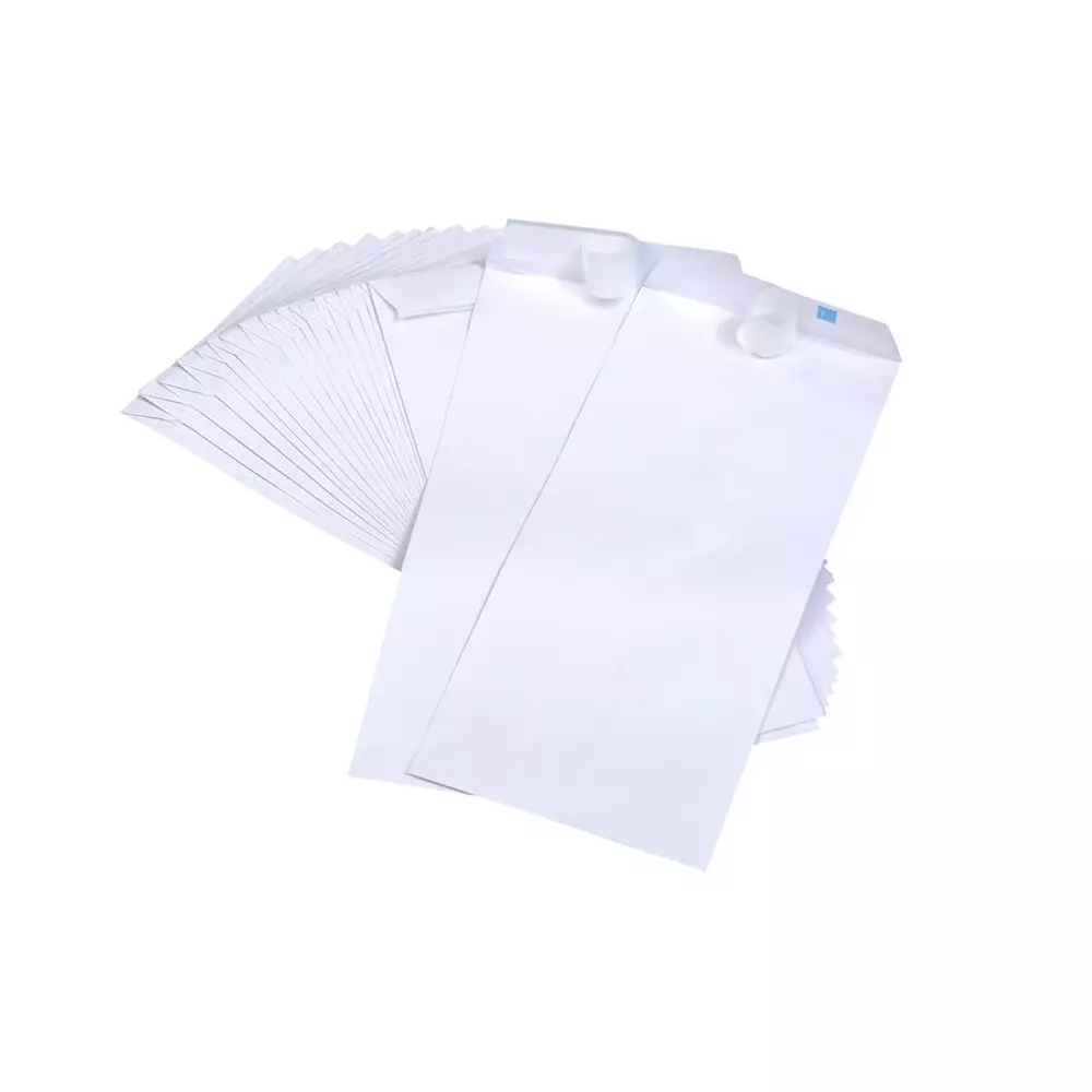 Worldone Peel-n-Seal Plain Envelopes 9x4 inch Classic 80 GSM