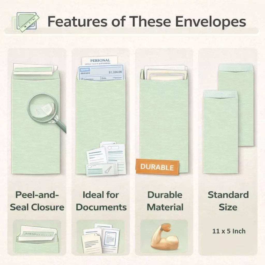 genric-11x5-inch-green-nett-cloth-lined-envelopes-pack-of-100